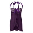 thumbnail image 4 of Gibobby Conjuntos de bragas de encaje Conjunto Lencería Tanga Y Bralette con Relleno Stretch Encaje Moda Push Up, Brasier y Pantie Nightwear Pantys Sexy(Negro, XG), 4 of 4