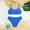 A07 Blue, variant on Teen Girls Bikini Sets Two Piece Tweens Simple Solid Color Bikini Set with Adjustable Features for Beach Resort, Summer Vacation and Swimming