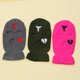 thumbnail image 5 of Pasamontañas de neón, máscara de esquí de tres agujeros, máscara táctica, máscara facial completa, sombrero de invierno, máscara de fiesta de Halloween, rosa roja, bordado limitado JAMW Sencillez, 5 of 5