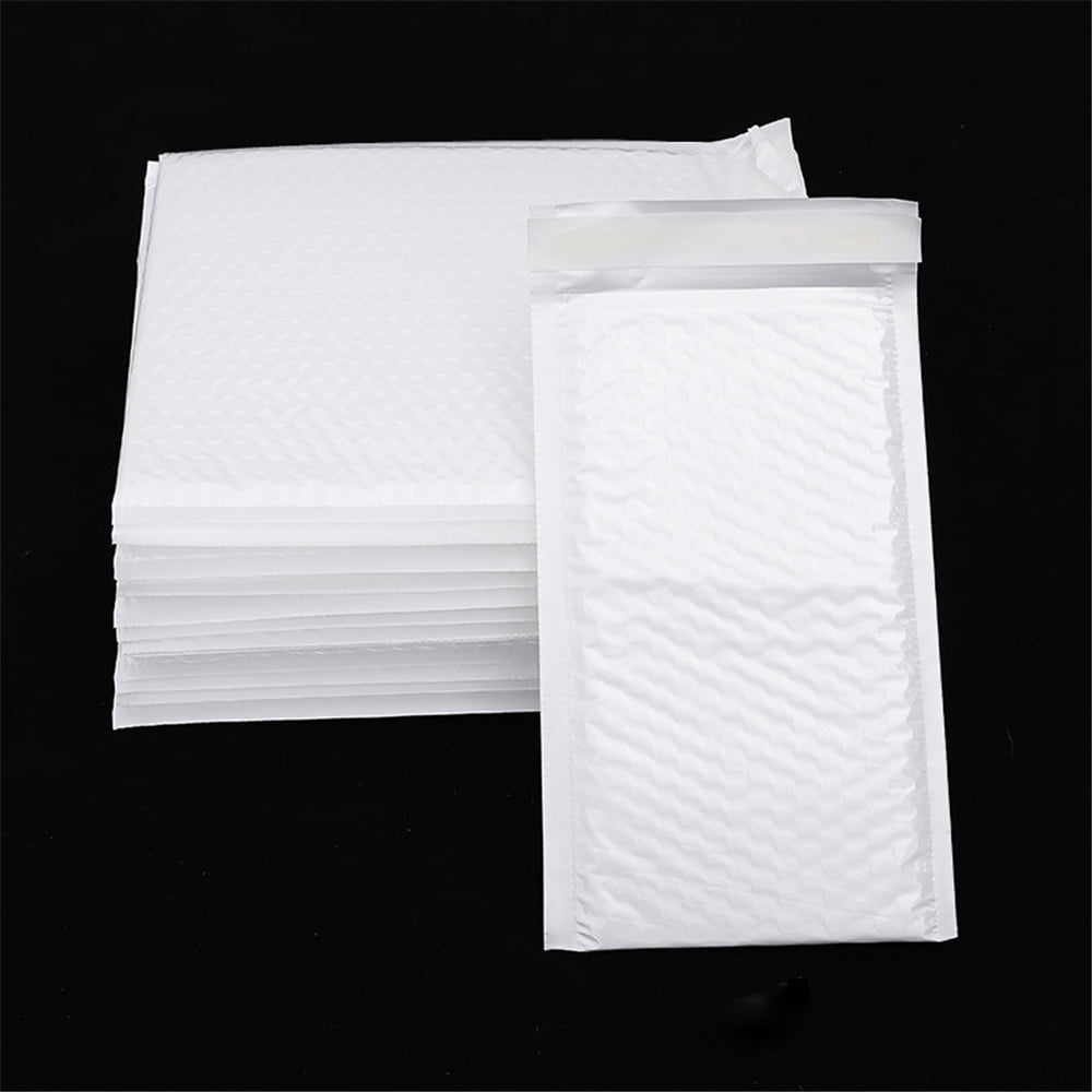 100 4 x 5 ECOSWIFT WHITE POLY MAILERS SHIPPING ENVELOPES SELF SEAL BAGS 2.35MIL 
