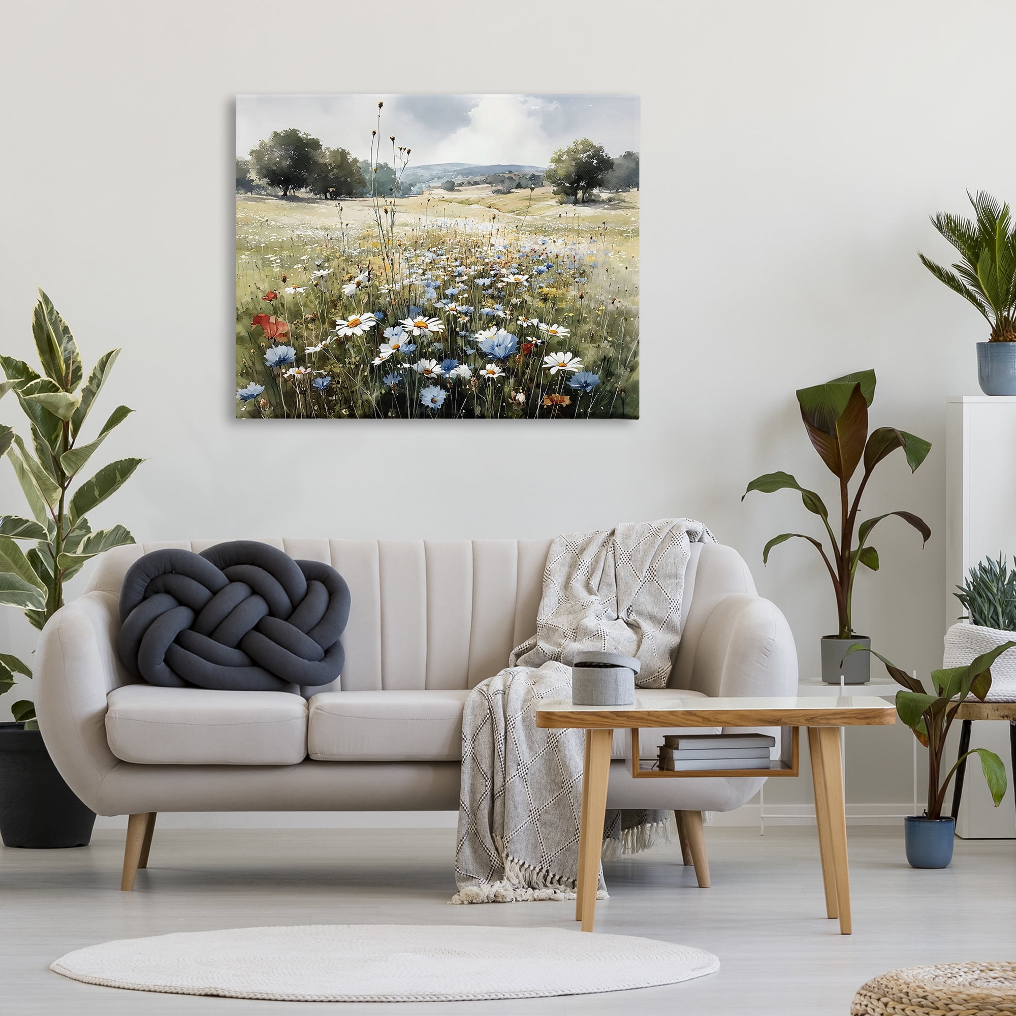 Stupell Industries Calm Meadow of Wildflowers Canvas Wall Art, design by Franklyn Gregory