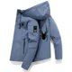 thumbnail image 3 of Primavera otoño chaqueta deportiva al aire libre a prueba de viento con cremallera sólida para hombre sombrero recto informal de alta calidad ocio de moda simplicidad, 3 of 5