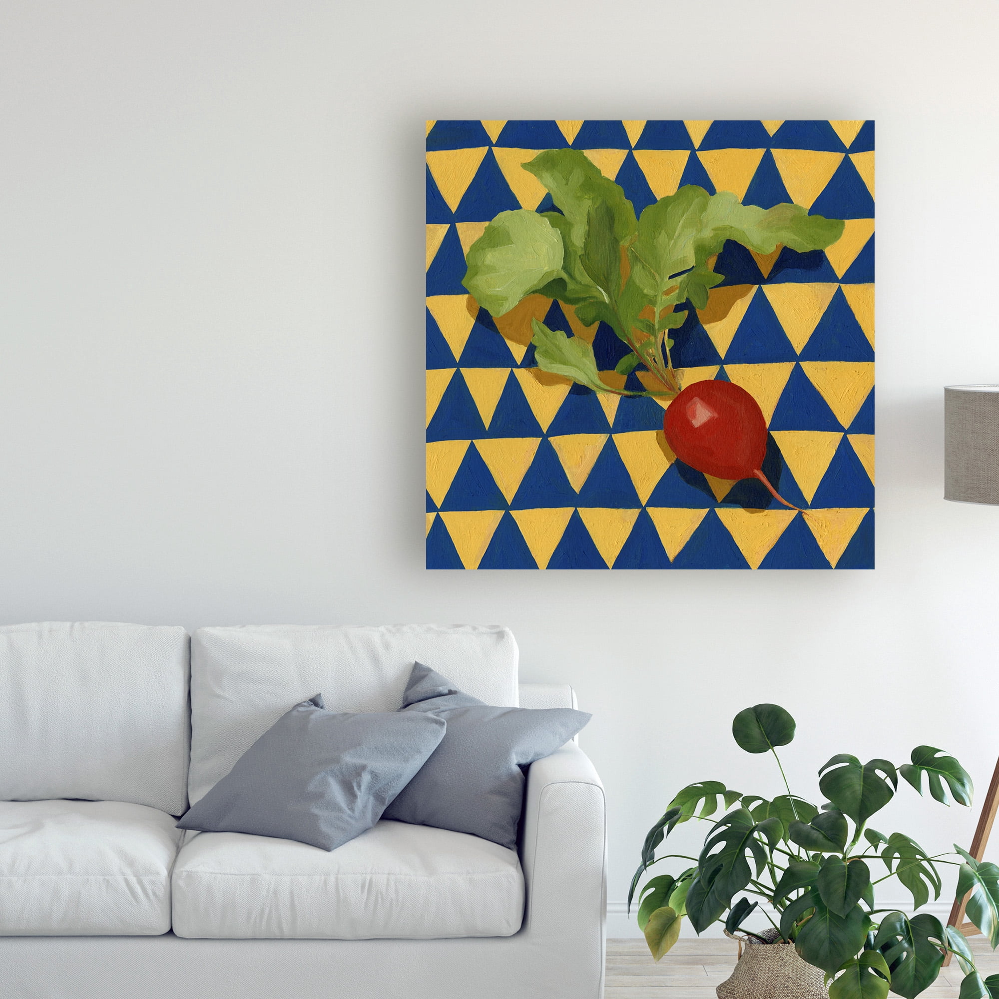 Trademark Fine Art 'Geo Veggies II' Canvas Art by Emma Scarvey