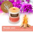 thumbnail image 6 of Violet Scented Candles for Home - Jar Candles 8.4 oz - Wooden Wick Candles - Candles Gifts for Women - Aromatherapy Candles, 6 of 6