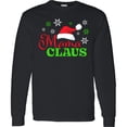 thumbnail image 3 of Inktastic Mama Claus with Christmas Santa Hat and Snowflakes Long Sleeve T-Shirt, 3 of 5