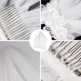 thumbnail image 2 of CIMAXIC Mariage 1 Pce Robe de Mariée Voile Simple Court Voile de Mariée (Blanc), 27.56"X3.15"X0.39 Pouces, 2 of 5