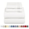 thumbnail image 4 of Nestl Full XL Sheets Set, Instantly Soft, Deep Pocket Bed Sheets Full XL 4 Piece, Luxury Soft Microfiber Full XL Sheets Sets, White, 4 of 11
