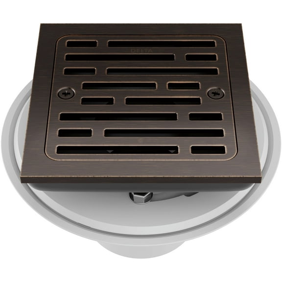 Delta Dt062412 4" Tile-In Square Shower Drain - Bronze
