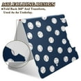 thumbnail image 2 of FORMRS A4 Clipboard Folder with Pen Holder Horizontal Foldable School Office Binder, Navy Blue Baseball Pattern, 2 of 9