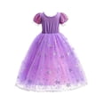 thumbnail image 6 of LED Light Up Princess Costume Dress for Girls - Glowing Purple Pink Fairy Tale Ball Gown, Birthday Party Halloween Outfit, Ages 3-12, 6 of 6