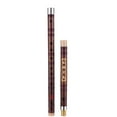 thumbnail image 4 of Flauta Enchufable Amargo Flauta de Bambú Dizi Tradicional Hecho a Mano Musical Chino Instrumento de Viento de Madera Clave de C Nivel de Estudio Desempeño Profesional Tomshoo  Flauta, 4 of 6