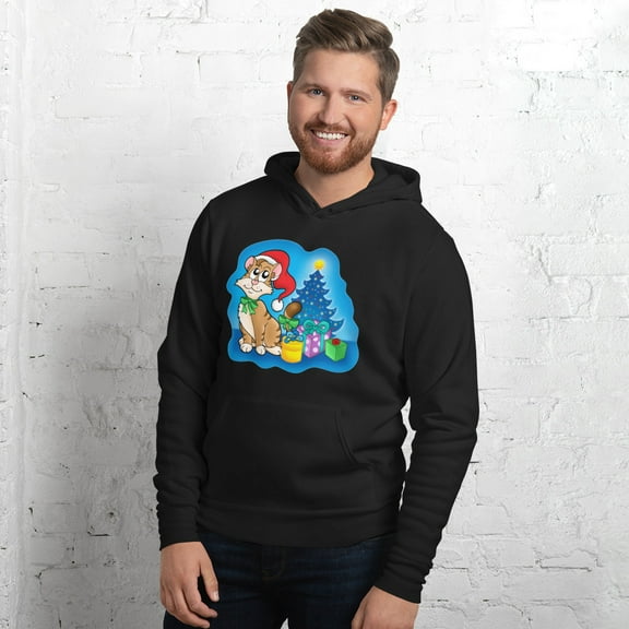 Christmas Dog Gift Unisex hoodie (Black, S)