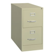 Hirsh 26.5-in Deep Metal 2 Drawer Letter Width Vertical File Cabinet Putty