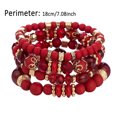 thumbnail image 3 of YUEHAO accessories Bracelets Stackable Bead Bracelets Ladies Mens Stretch Multilayer Bracelet Set Multicolor Jewelry C, 3 of 8