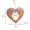 thumbnail image 4 of Rustic Iron Dog Paw Prints Ornament Customized Memorial Dog Cat Decorations for Home Kitchen Bathroom Bedroom, 4 of 8
