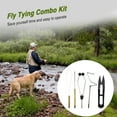 thumbnail image 3 of Tly Tying Tools Kit, Fly Tying Vise and Bobbin Holder Treader Needle Whip Finisher 5Pcs / 6Pcs Optional, 3 of 7