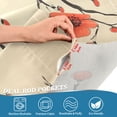 thumbnail image 5 of Yayeee Kitchen Curtains Tier Set of 2 Light Filtering 57"x24" Over Sink Window Panels, Red Floral Pattern, 5 of 7