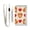 Heart Pizza, variant on Nylon Trifold Card Wallet with ID Window Zipper Pocket for Men Women Teen Neon Dog Paw