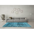 thumbnail image 3 of Ahgly Company Indoor Rectangle Abstract Light Blue Modern Area Rugs, 8' x 10', 3 of 4