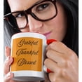 thumbnail image 2 of 3drose, Grateful, Thankful, Blessed - Thanksgiving Day, 11oz Two-tone Red Mug, 2 of 6