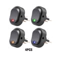 thumbnail image 3 of Speravity 4 piezas DC 12V botón basculante interruptor yate Control de potencia Mini interruptores accesorios automotrices repuestos Bombillas para automóviles Speravity VI018315-00B, 3 of 6