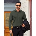thumbnail image 6 of COOFANDY Men's Dress Shirts Long Sleeve Formal Shirt Wrinkle Free Business Casual Button Down Shirt, 6 of 7