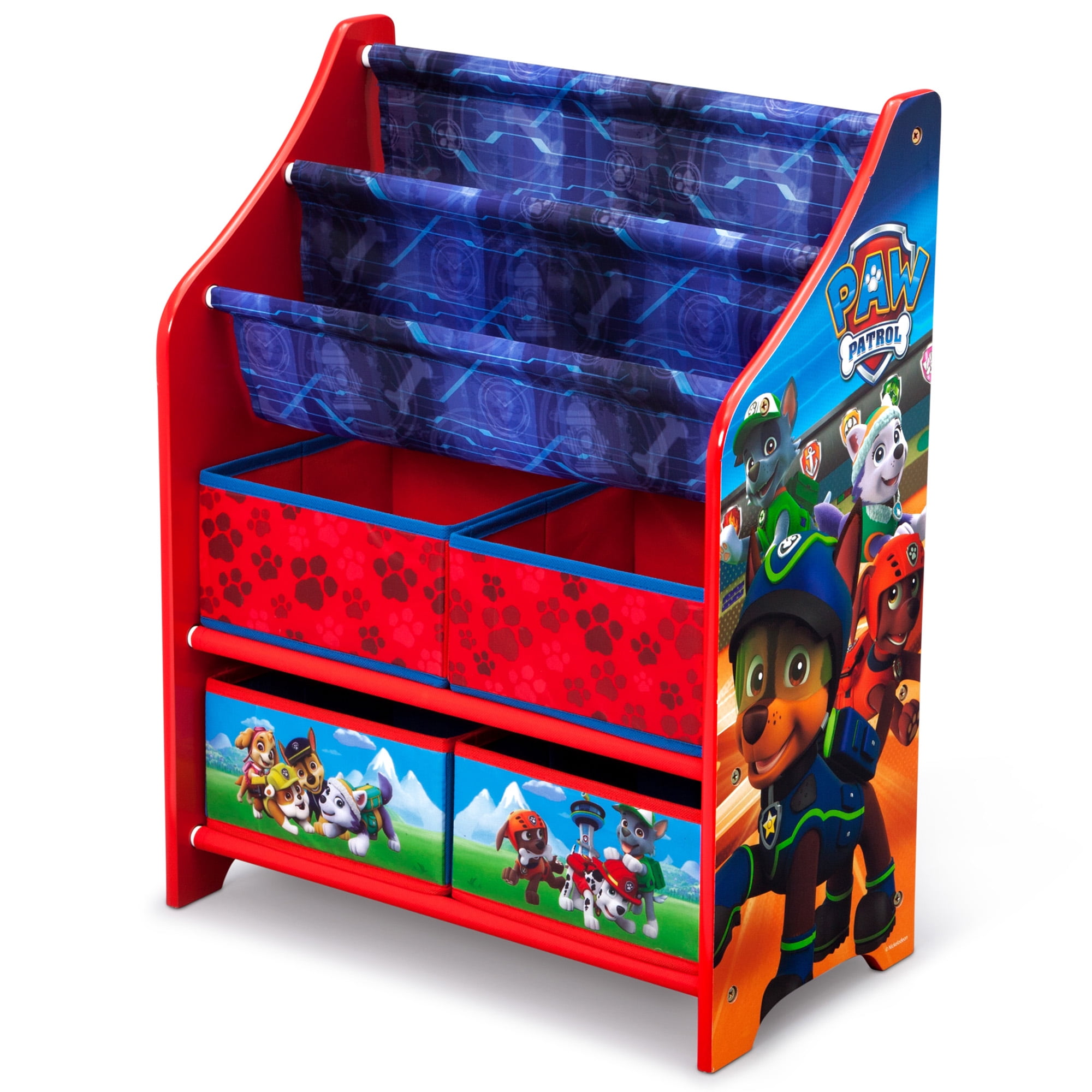 Nick Jr PAW Patrol Book and Toy Organizer by Delta Children