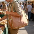 thumbnail image 6 of Foldable Tote Bag Large Capacity Waterproof Reusable Portable Storage Bag, 6 of 7
