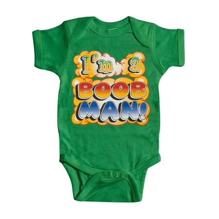 

Baby I m a Boob Man Bodysuit - Green - 12 Months