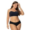 thumbnail image 3 of Plus Size Solid Color Strapless Seamless Bra  Women‘s Plus Comfortable Ultra Soft Lightweight Bra, 3 of 7