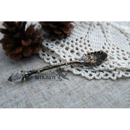 Pattern Sugar Base - Crystal Head Pattern Style Coffee Sugar Tea Dessert Spoon Fork Kitchen Tableware