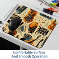 thumbnail image 6 of Musical Instrument Printed Square Mouse Pad, 8.3x9.8 Inch Non-Slip Rubber Bottom Gaming Mouse Pad for Office Use, 6 of 6