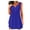 Blue, variant on Women's Sleeveless Button Front Dress, Solid Color Round Neck Midi Dress with Defined Waist, Casual and Elegant for Daily Wear, Office, and Special Occasions Blue