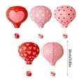 thumbnail image 2 of 12 inch Valentines Hanging Hot Air Balloon Paper Lanterns Reusable Chinese Japanese Paper Lanterns for Christmas Birthday Anniversary Party Decorations, Set of 5, 2 of 5
