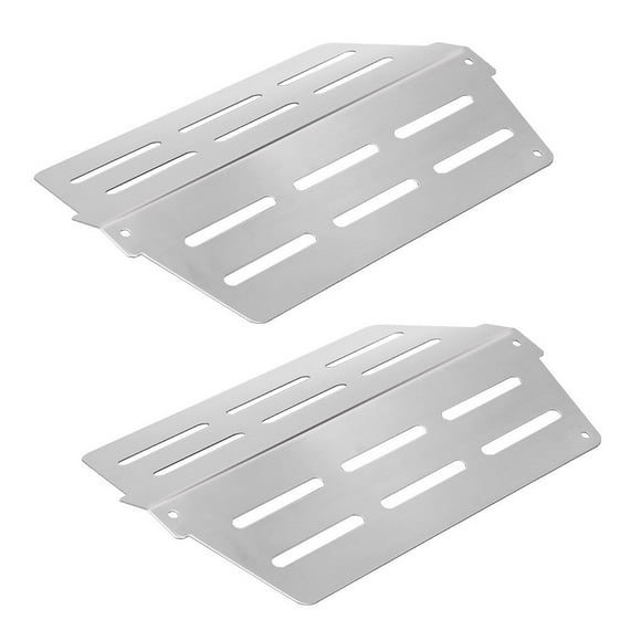 enqiretly 2pcs Barbecue Heat Deflectors Stainless Steel Grill Parts Replacement for Weber Genesis 310 320 330