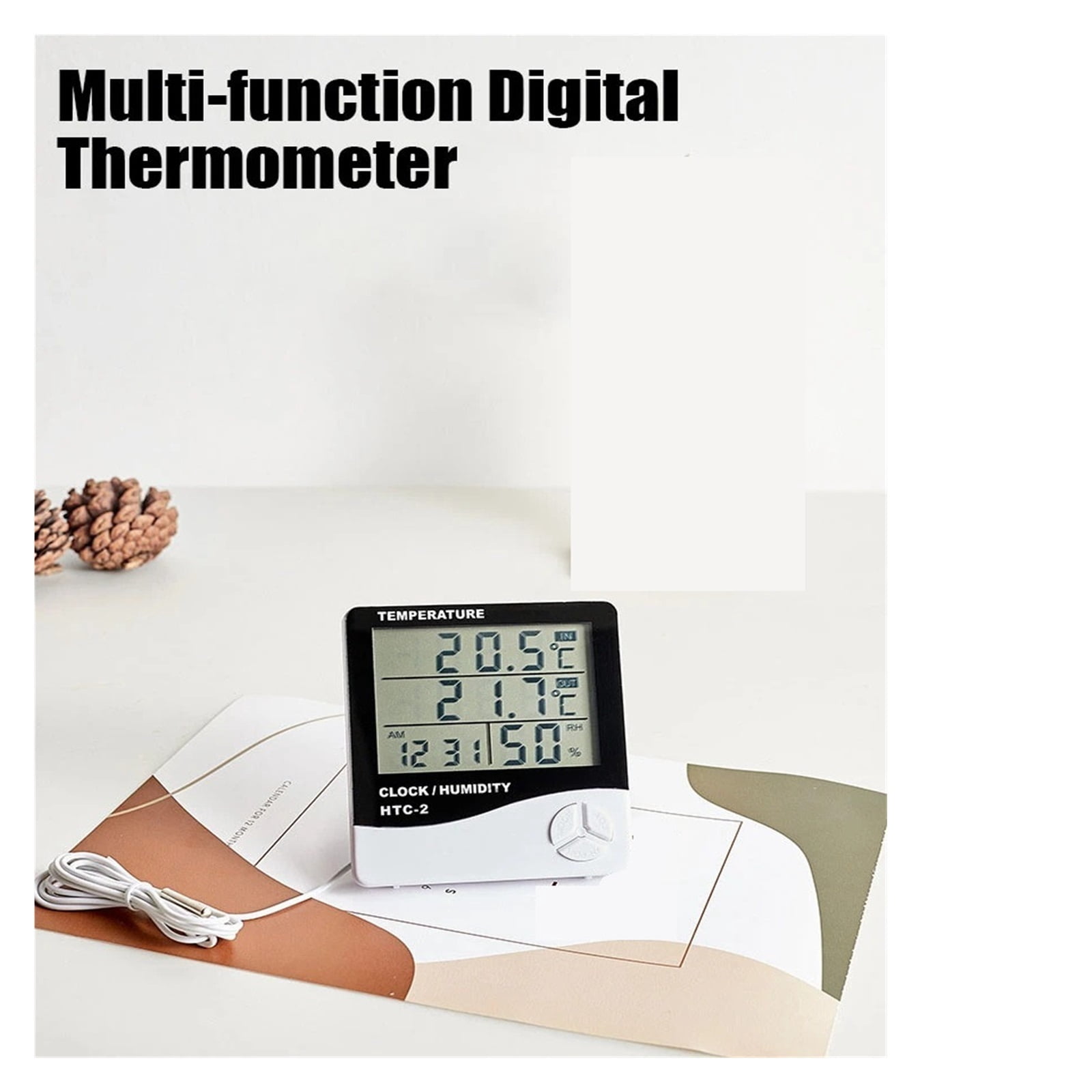 LCD Digital Temperature Humidity Meter -2 Home Indoor Outdoor hygrometer thermometer ,Fast Response