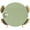 Sage Green, variant on Round Fitted Tablecloths with Elastic Edge Blue Vintage Linen Oil-Proof Waterproof Wipeable Table Cover,36" - 44"
