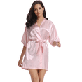 thumbnail image 4 of Batas Para Novias Bordada Suave Pijamas Dama Novia Rosa 55-70 KG, 4 of 5