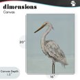 thumbnail image 4 of Stupell Industries Tropical Coastal Heron Muted Blue Canvas Art, 16 x 20, by Julie DeRice, 4 of 8