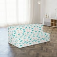 thumbnail image 4 of Nautical Foldable Mattress, Boats Anchors and Whales, 78.7" x 47.2", Turquoise Peach, by Ambesonne, 4 of 6