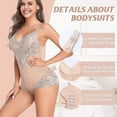 thumbnail image 3 of Shapewear Bodysuit For Women Tummy Control Waist Shaper Bodysuits Lace Body Briefer, 3 of 5