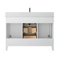 thumbnail image 6 of Vanity Art 48" Bathroom Vanity with Sink and Engineered Marble Top, Freestanding Storage Cabinet with 2 Drawers, 2 Shelves and 1 Flip Down Tray, 6 of 8