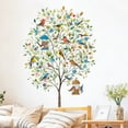 thumbnail image 6 of Tree Wall Decals Flowers Birds Wall Stickers Peel and Stick Removable Decal for Bedroom Living Room Wall Decor 31x23Inch, 6 of 8