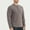 Dark Gray, variant on Zylanna Men's Henley Shirts, Long Sleeve 100%Cotton Crew Neck Button Solid Color Casual Pullover for Men Black