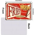 thumbnail image 2 of 1pc Vintage Metal Tin Sign 8x12 inch Retro Iron French Fries Sign Rust Look Always Hot Yummy Fries Poster for Home Kitchen Restaurant Cafe Fast Food Shop Wall Decor, 2 of 9