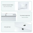 thumbnail image 6 of 24 Inch Modern Bathroom Vanity for Small Bathroom, White Storge Cabinet with Ceramic Sink, 6 of 9