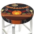 thumbnail image 3 of Haiem Halloween Decoration Cushion Round Bar Chair Seat Cover Bar Chair Cushion Covers Elastic Washable Bar Chair Cover,Protects from Scratches and Stains-13 inch, 3 of 7