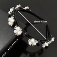 thumbnail image 2 of for Makeup Wash Face 2024 New Thin Elegant Small Clips Exquisite Black Braided Headband Vintage Pearl Hair Hoop Bangs Hairpin Korean Hair Accerrory E, 2 of 8