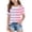 Purple, variant on SROBPTY Teen Girls Summer Short Sleeve Tops Print Casual Breathable Crew Neck Tee Shirts for Daily Use 4-15 Years