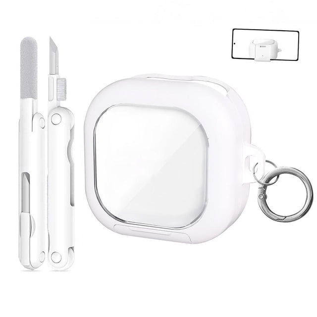 Protective Case for Samsung-Buds 4 with Transparent Stand & Anti-Drop Cover Lock